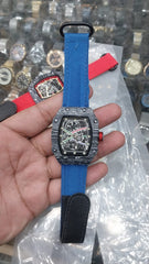RM 67-02 | Silicon / Nylon Straps | Slim Metal Case