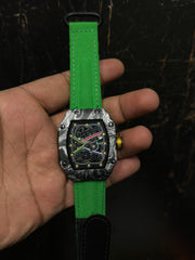 RM 67-02 | Silicon / Nylon Straps | Slim Metal Case